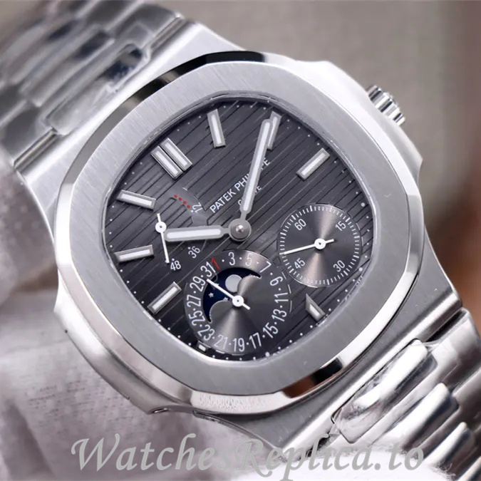 Patek Philippe Replica Nautilus 5712 Stainless steel strap 40MM - WatchesReplica.is