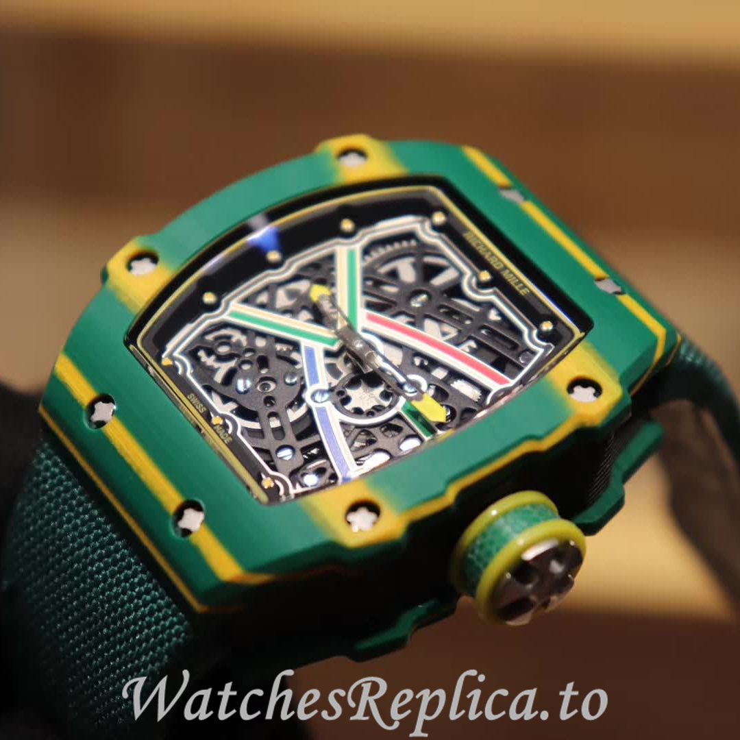 Richard Mille Replica RM67-02 Canvas strap 38.70x47.52MM - WatchesReplica.is