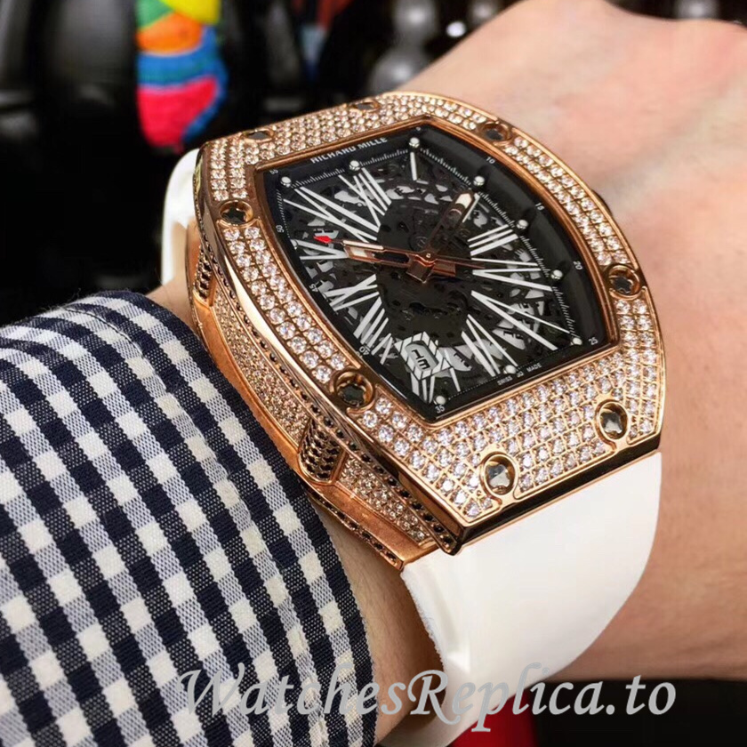 Richard Mille Replica RM010 Rubber strap 49MM - WatchesReplica.is