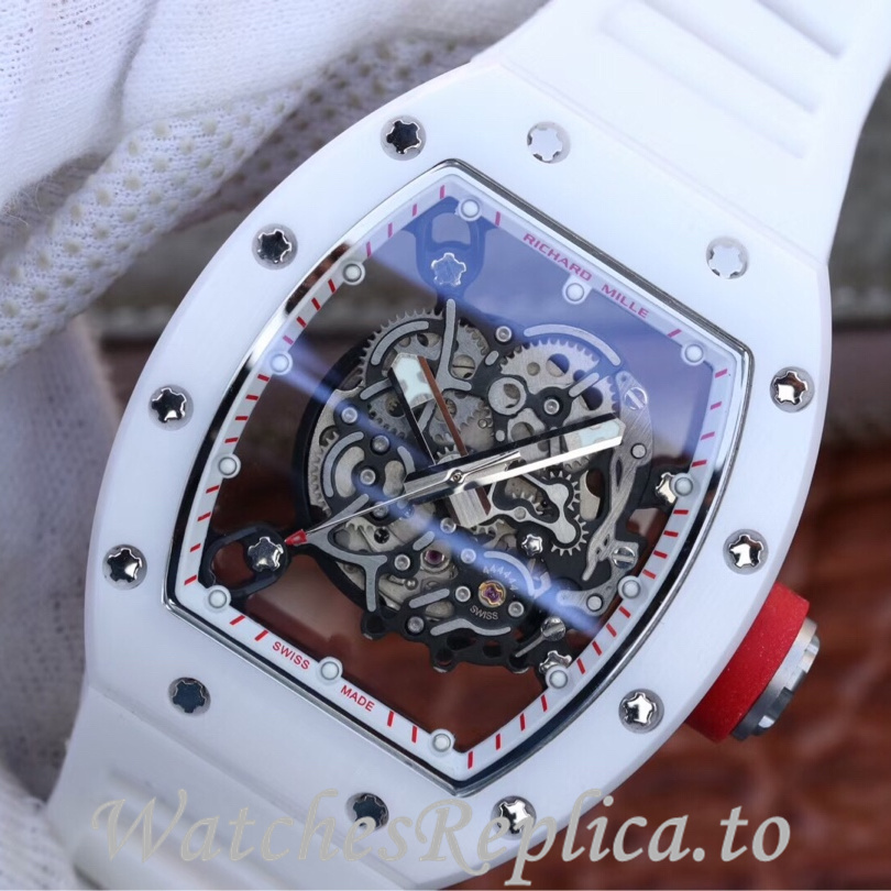 Richard Mille Replica RM055 Rubber strap 50MM - WatchesReplica.is