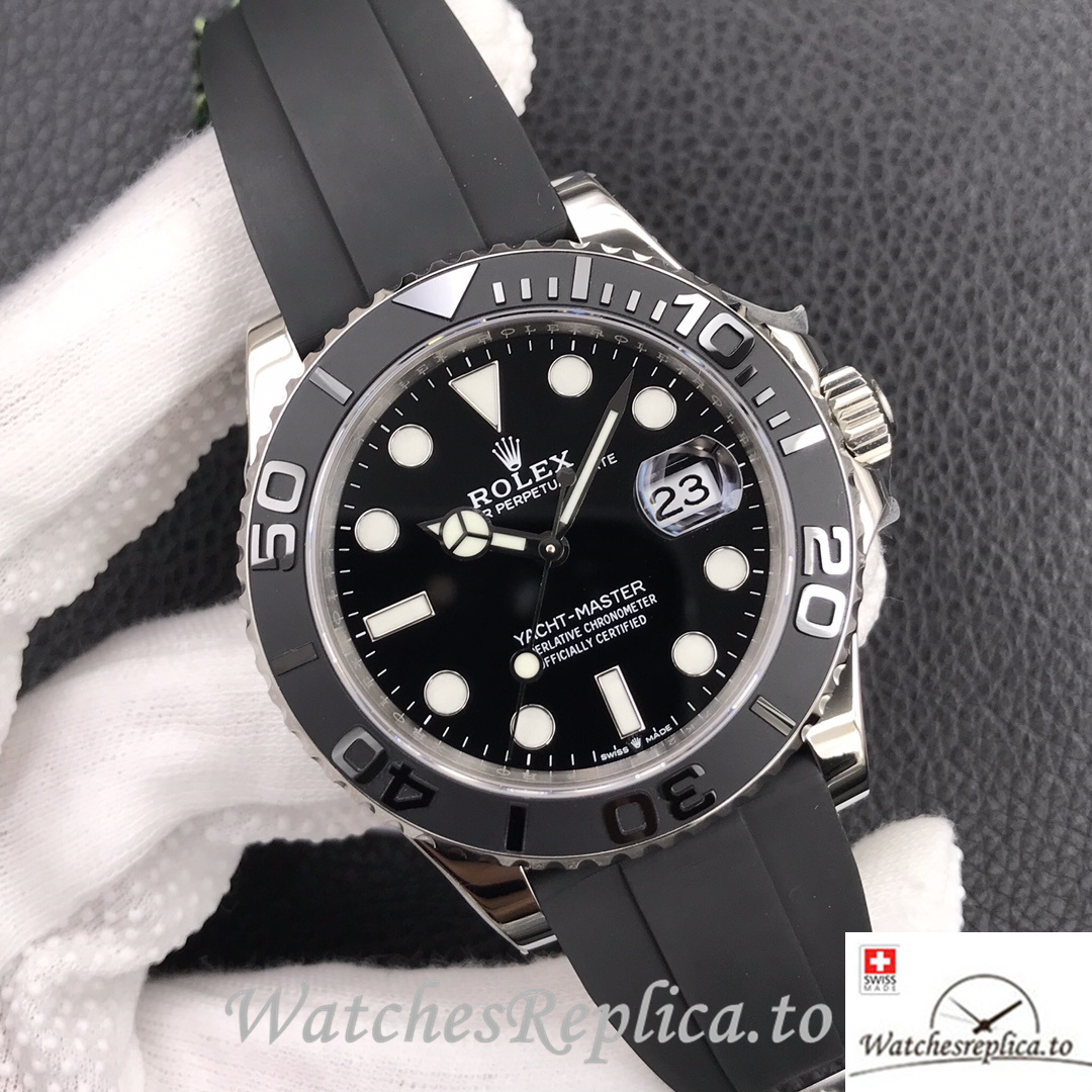 Swiss Rolex Yacht Master Replica 226659 Rubber strap 42MM - WatchesReplica.is