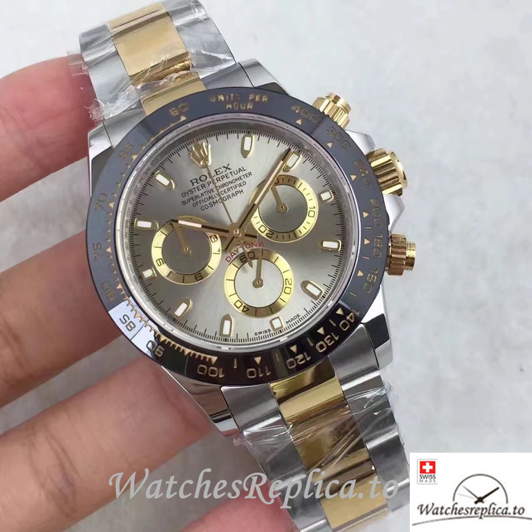 Swiss Rolex Daytona Replica 116519LN Stainless steel strap 40MM - WatchesReplica.is