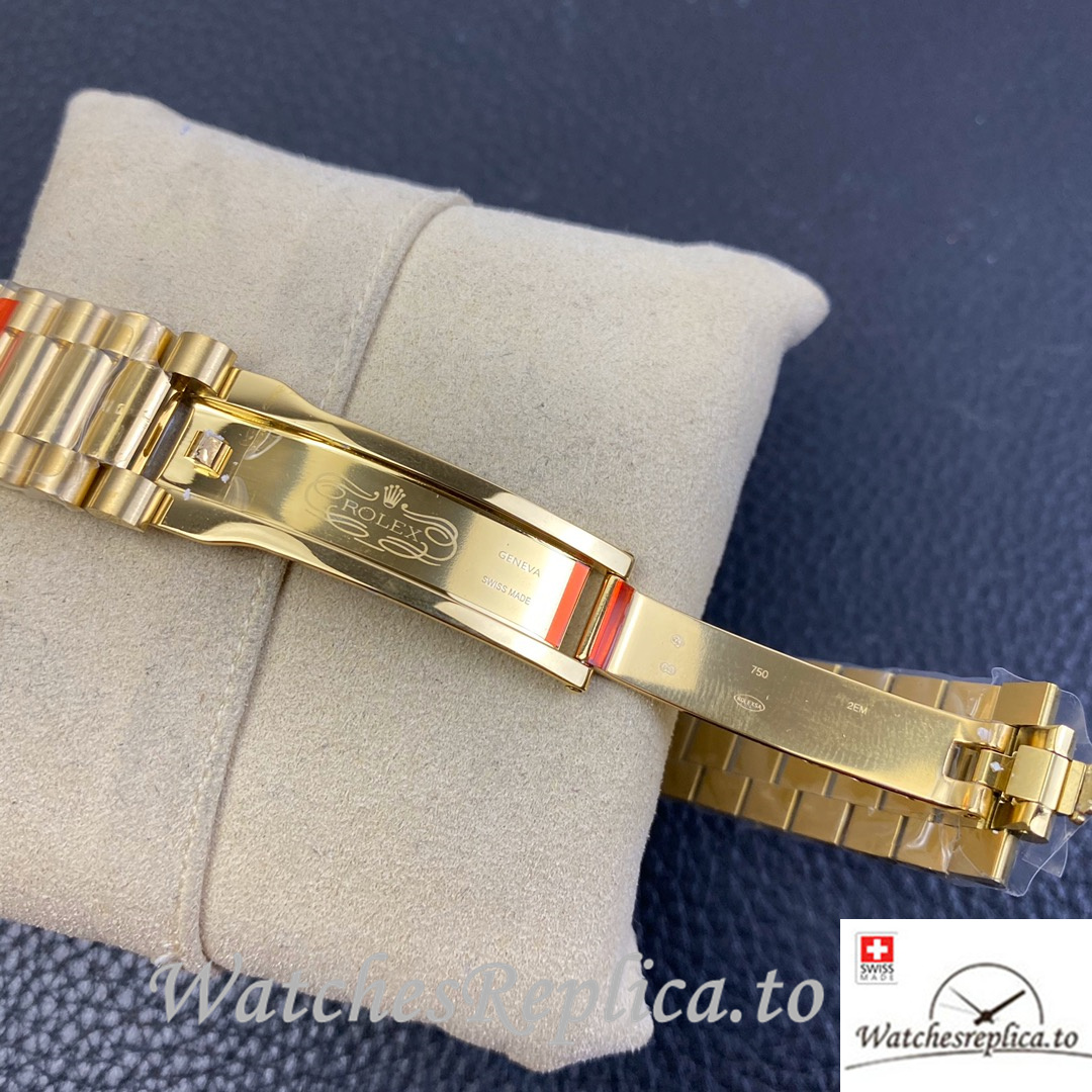Swiss Rolex Datejust Replica 126233 Yellow Gold strap 36MM - WatchesReplica.is