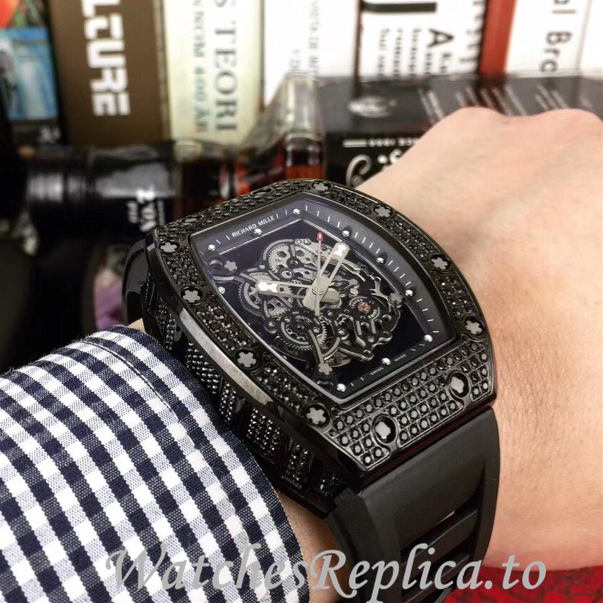 Richard Mille Replica RM055 Rubber strap 50MM - WatchesReplica.is