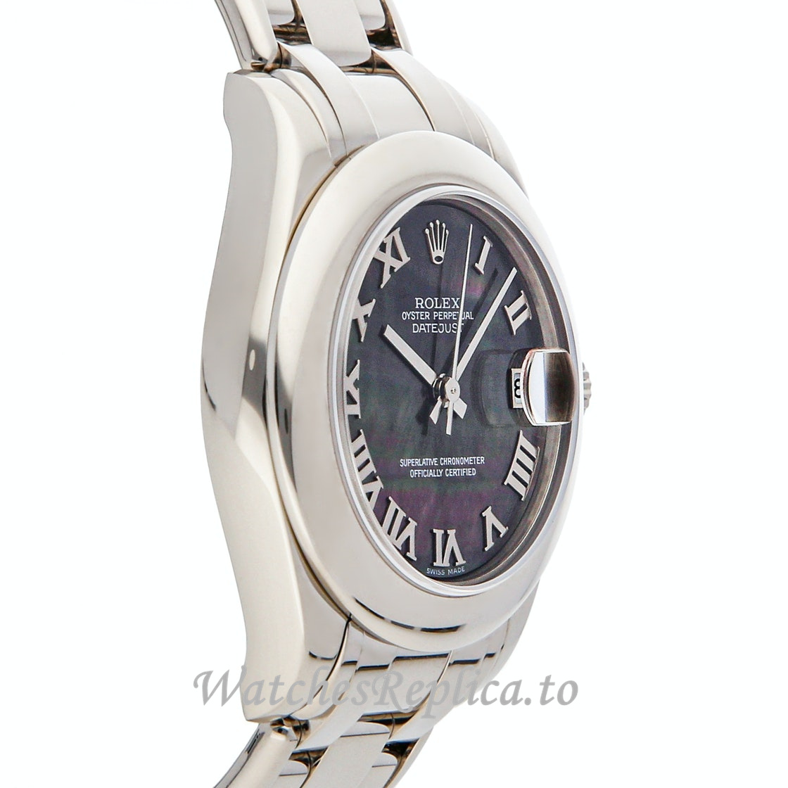 Replica Rolex Datejust 81209 34MM Roman Markers Mens Watch - WatchesReplica.is