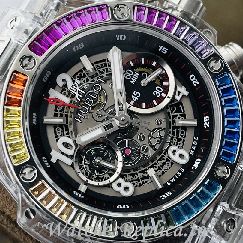 Hublot Replica 411.JX.4802.RT Rubber strap 45MM - WatchesReplica.is