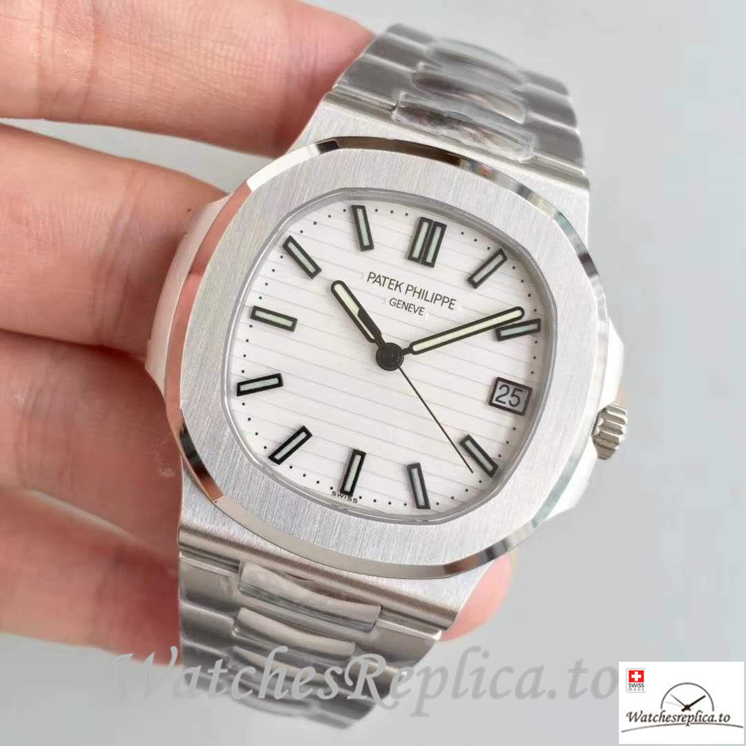 Swiss Patek Philippe Nautilus Replica 5711/1A-011 Stick Markers 40MM - WatchesReplica.is