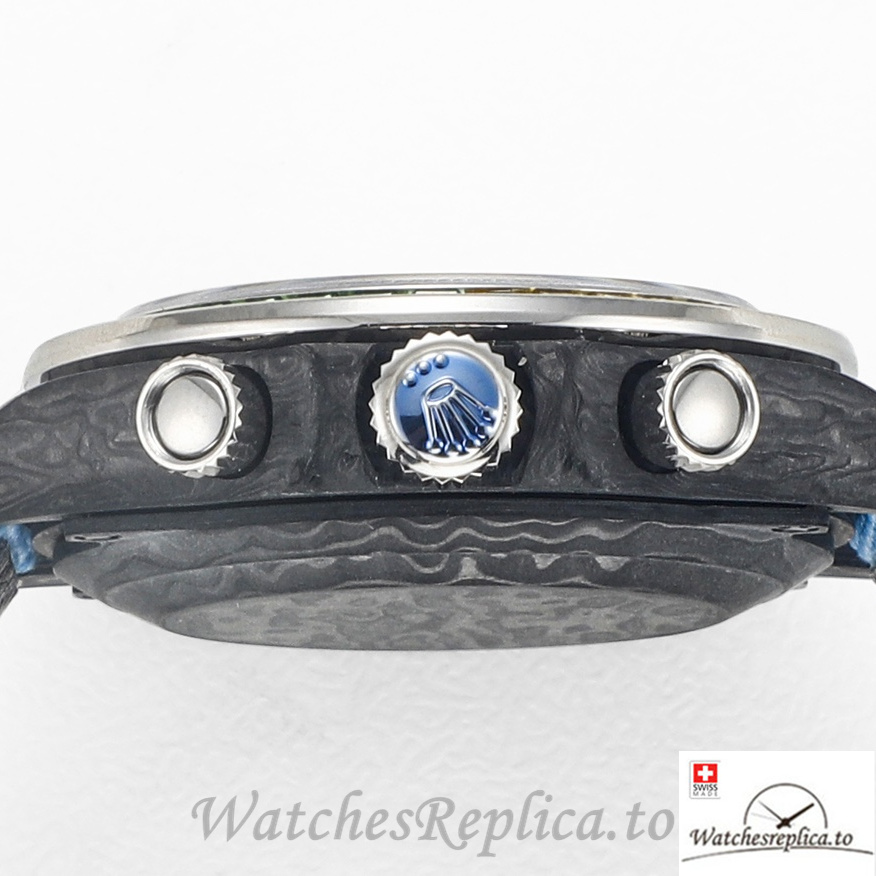 Swiss Rolex Daytona Replica Blue Canvas strap 40MM Blue Dial - WatchesReplica.is