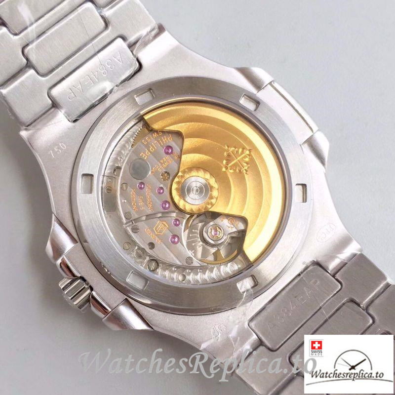Swiss Patek Philippe Nautilus Jumbo Replica 5719/1G-001 002 Diamonds Strap 40MM - WatchesReplica.is