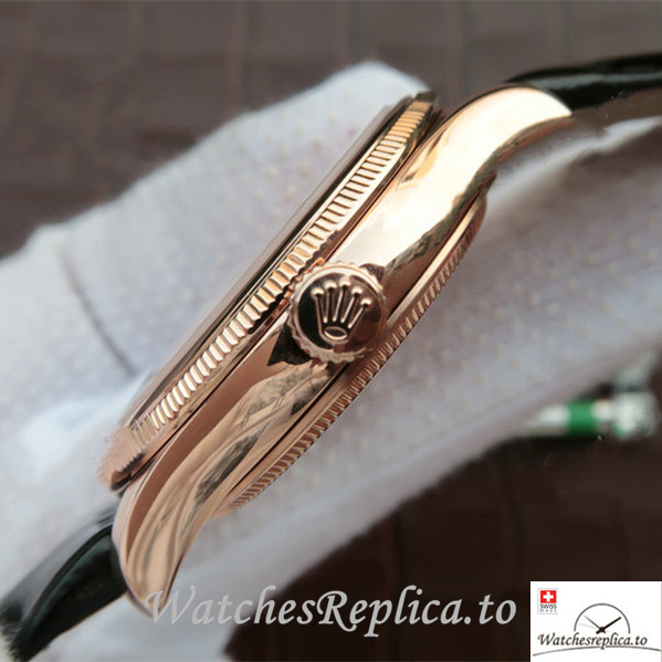 Swiss Rolex Cellini 50505-0020 Leather strap 39MM - WatchesReplica.is