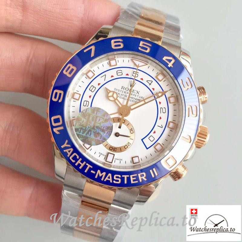 Swiss Rolex Yacht Master II Replica 116681 Number Markers 44MM - WatchesReplica.is