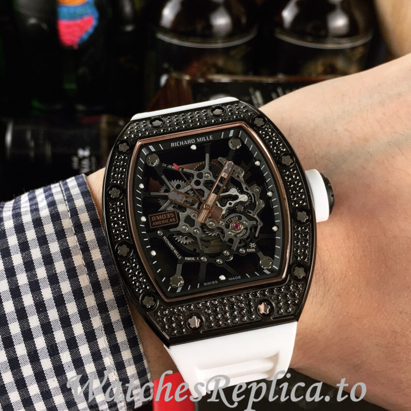 Richard Mille Replica RM035-AMERICA5 Rubber strap 50MM - WatchesReplica.is