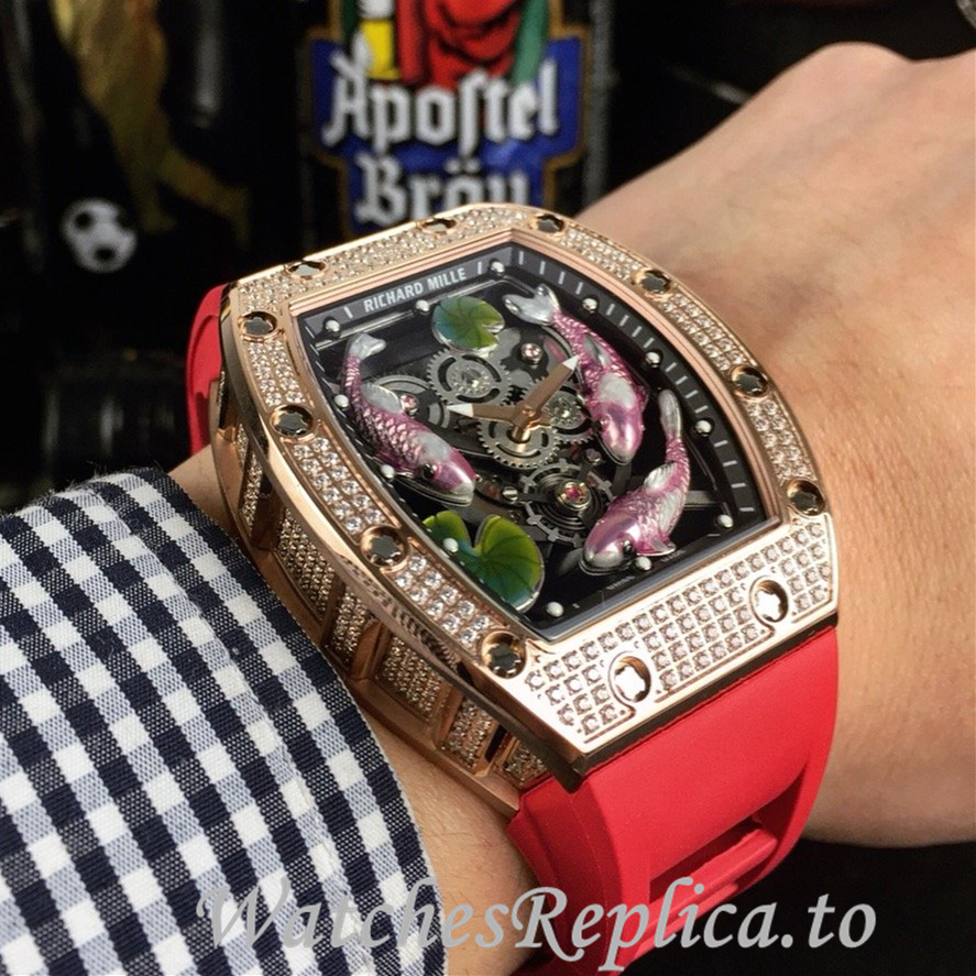 Richard Mille Replica RM57-01 Rubber strap 50MM - WatchesReplica.is
