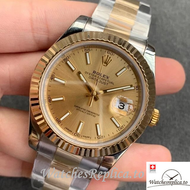 Swiss Rolex Datejust Replica 126333-0009 Stainless steel strap 41MM - WatchesReplica.is