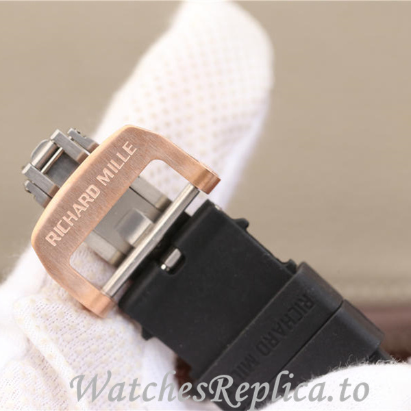 Richard Mille Replica RM011 Rubber strap 50MM - WatchesReplica.is