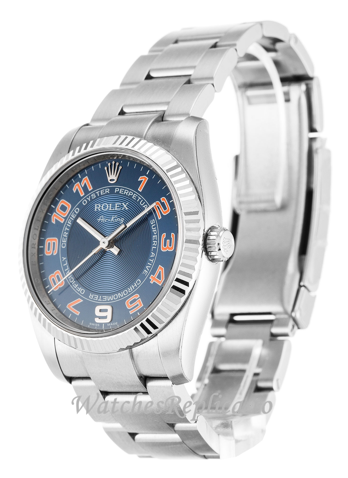 Rolex Air-King Blue Dial 114234-36MM - WatchesReplica.is