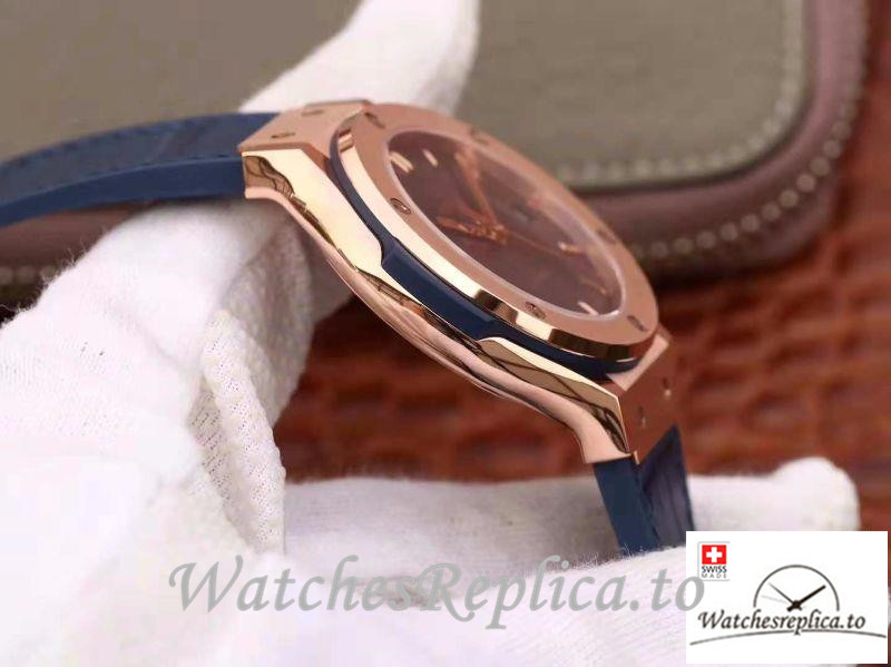 Swiss Hublot Classic Fusion Replica 511.OX.7180.LR Blue Strap 45MM - WatchesReplica.is