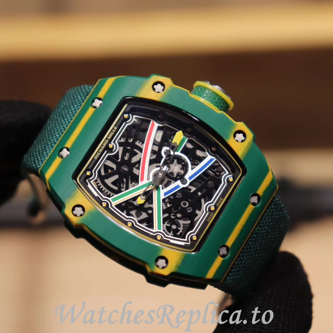 Richard Mille Replica RM67-02 Canvas strap 38.70x47.52MM - WatchesReplica.is