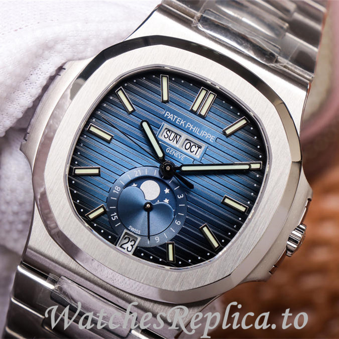 Patek Philippe Replica Nautilus 5726 Stainless steel strap 40.5MM - WatchesReplica.is