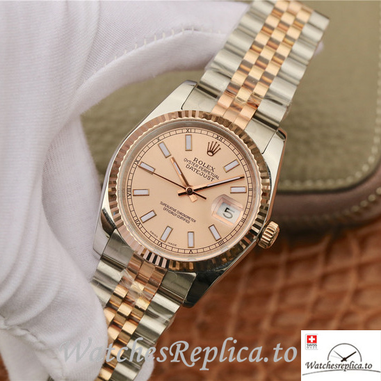 Swiss Rolex Datejust Replica 116231-0062 Stainless steel strap 36MM - WatchesReplica.is