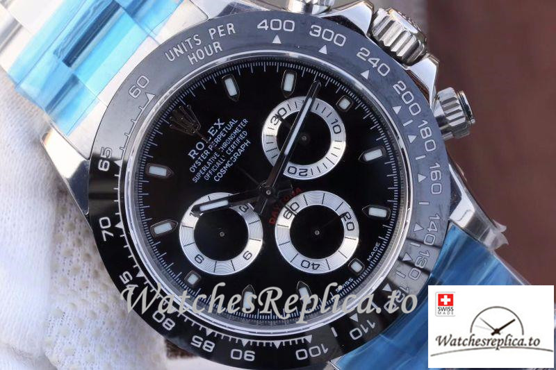 Swiss Rolex Daytona Cosmograph Replica 116500LN Stick Markers 40MM - WatchesReplica.is