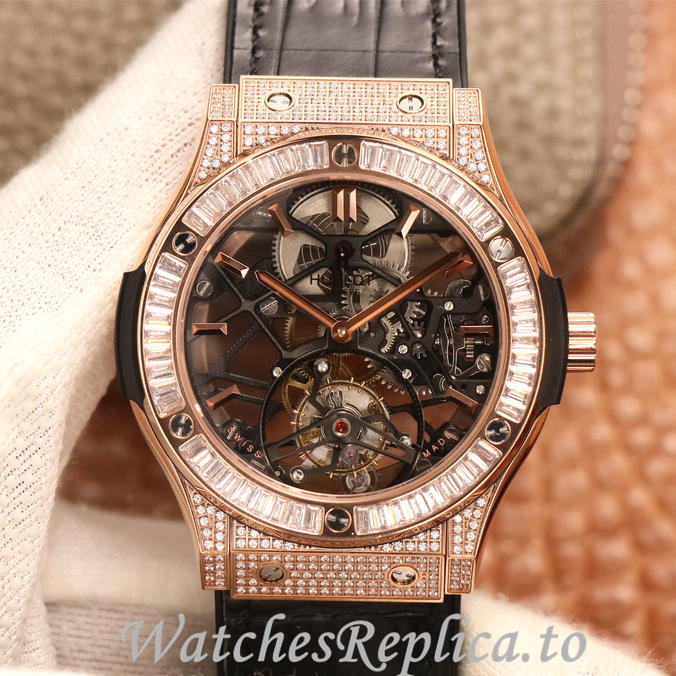 Hublot Replica Classic Fusion Series Leather strap 45MM - WatchesReplica.is