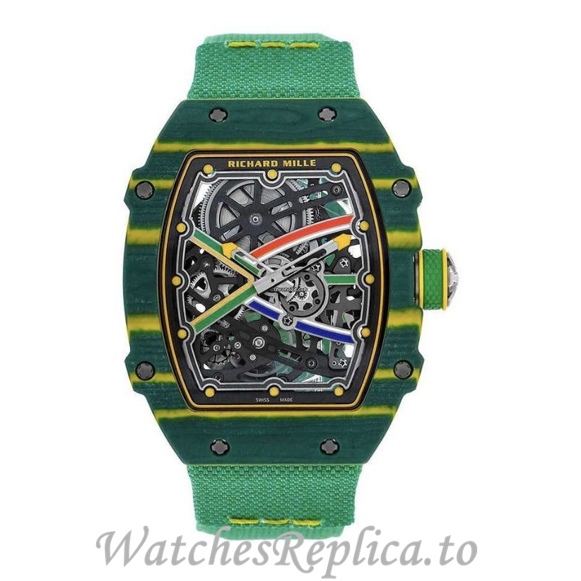 Richard Mille Replica RM67-02 Canvas strap 38.70x47.52MM - WatchesReplica.is