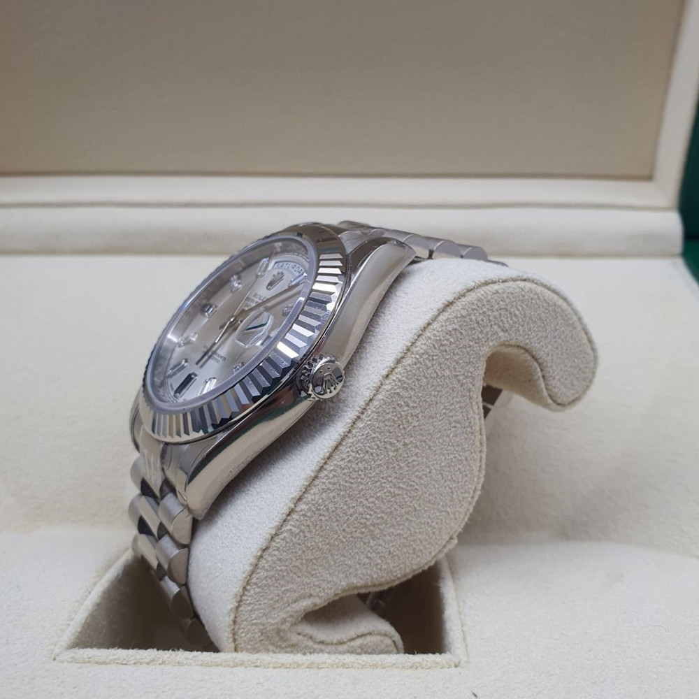Rolex Day-Date II Silver Dial 218239 - WatchesReplica.is