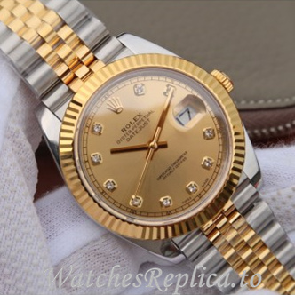 Swiss Rolex Datejust Replica 126233 Stainless steel strap 40MM - WatchesReplica.is