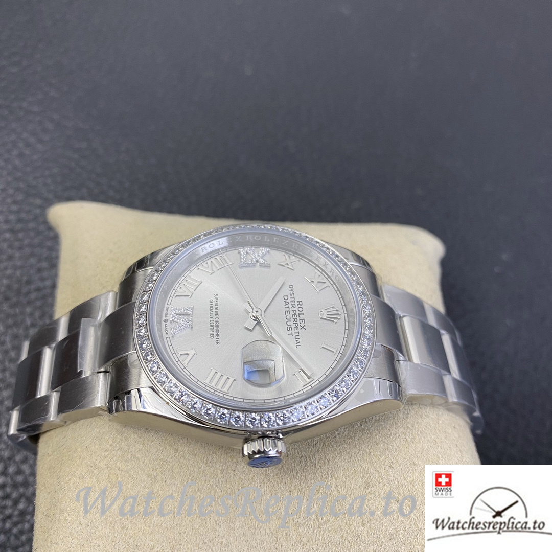 Swiss Rolex Datejust Replica 126233 Stainless steel strap 36MM - WatchesReplica.is