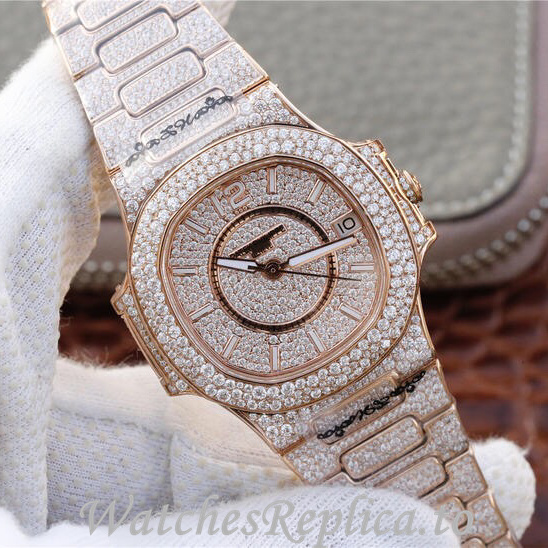 Patek Philippe Replica Nautilus 7021 White Gold strap 37MM - WatchesReplica.is