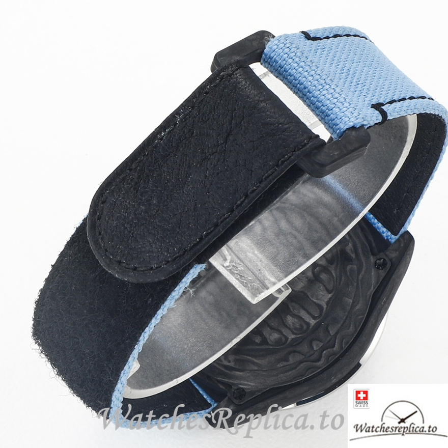 Swiss Rolex Daytona Replica Blue Canvas strap 40MM Blue Dial - WatchesReplica.is