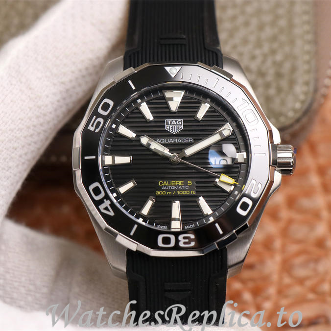 Tag Heuer Replica Aquaracer Rubber strap 43MM - WatchesReplica.is