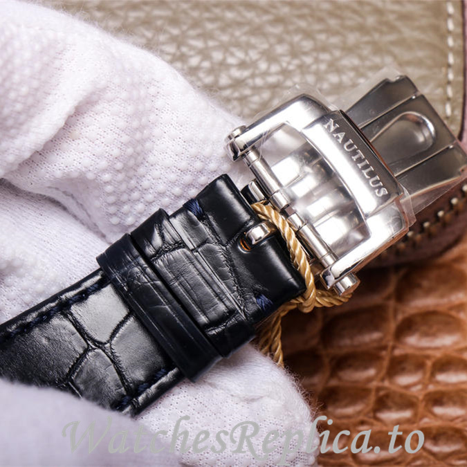 Patek Philippe Replica Nautilus 5726 Leather strap 40.5MM - WatchesReplica.is