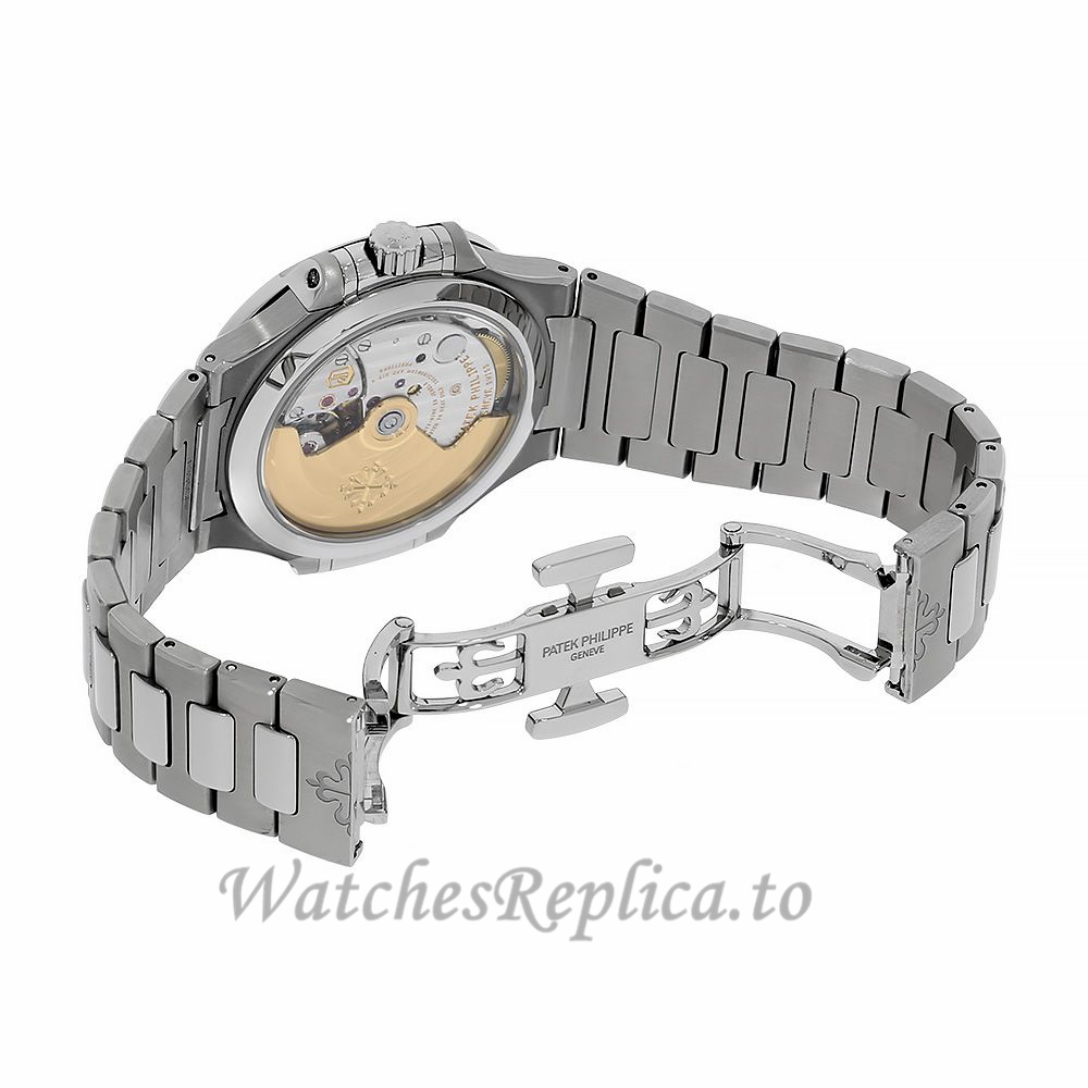 Patek Philippe Replica Nautilus Stainless Steel Diamond Bezel 35MM Watch 71181200A010 - WatchesReplica.is