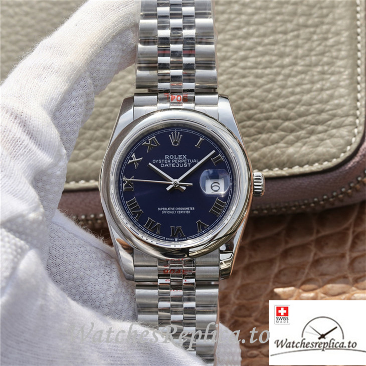 Swiss Rolex Datejust Replica 116200 Stainless steel strap 36MM - WatchesReplica.is