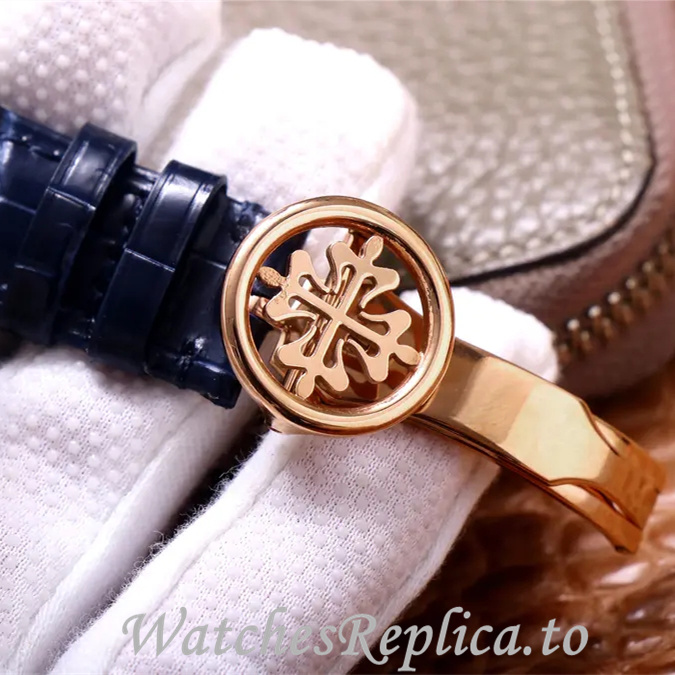 Patek Philippe Replica Complications Leather strap 42MM - WatchesReplica.is