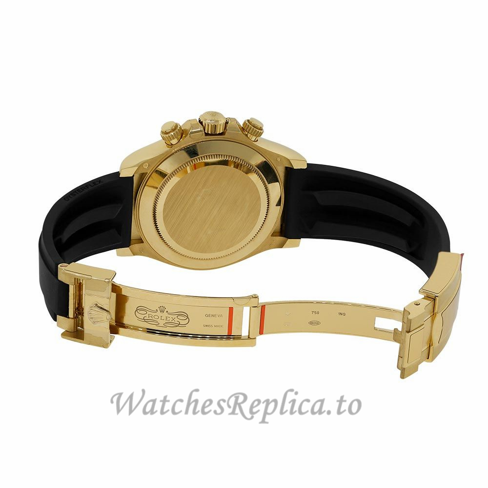 Rolex Replica Daytona Yellow Gold Bracelet Watch 116518LN - WatchesReplica.is