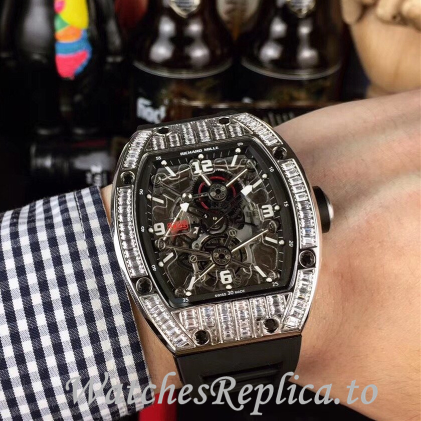 Richard Mille Replica RM012 Rubber strap 50MM - WatchesReplica.is