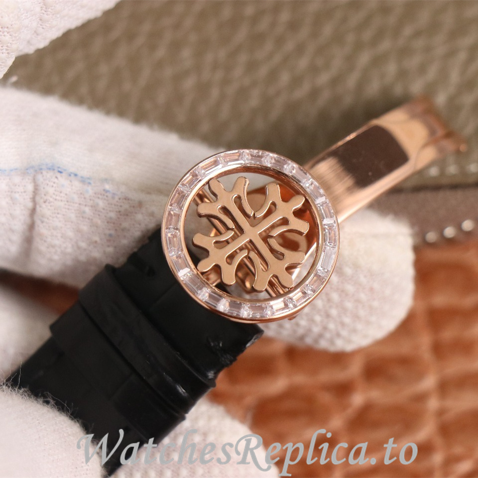 Patek Philippe Replica Complications 6104 Leather strap 44MM - WatchesReplica.is