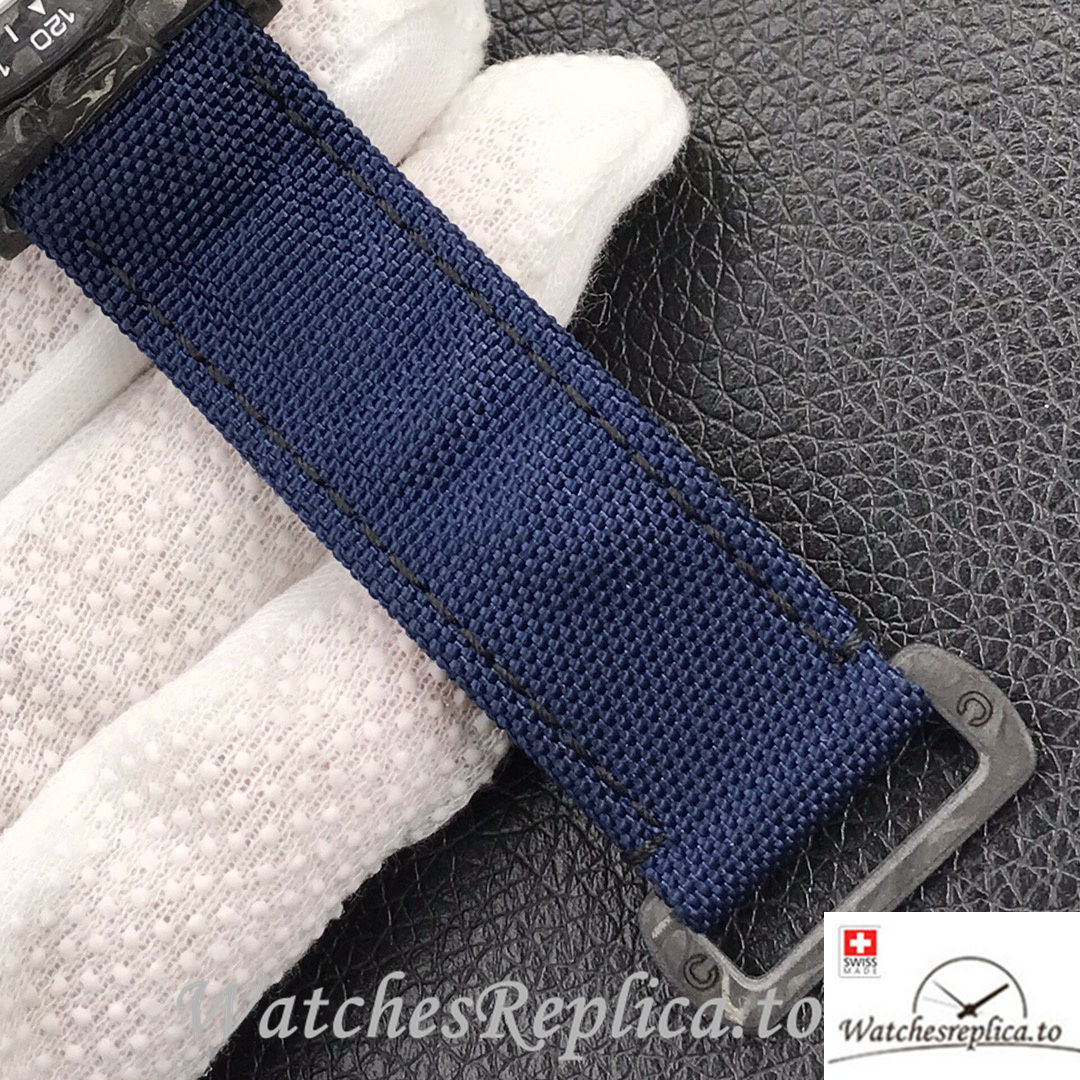 Swiss Rolex Daytona Replica Blue Canvas strap 40MM Blue Dial - WatchesReplica.is