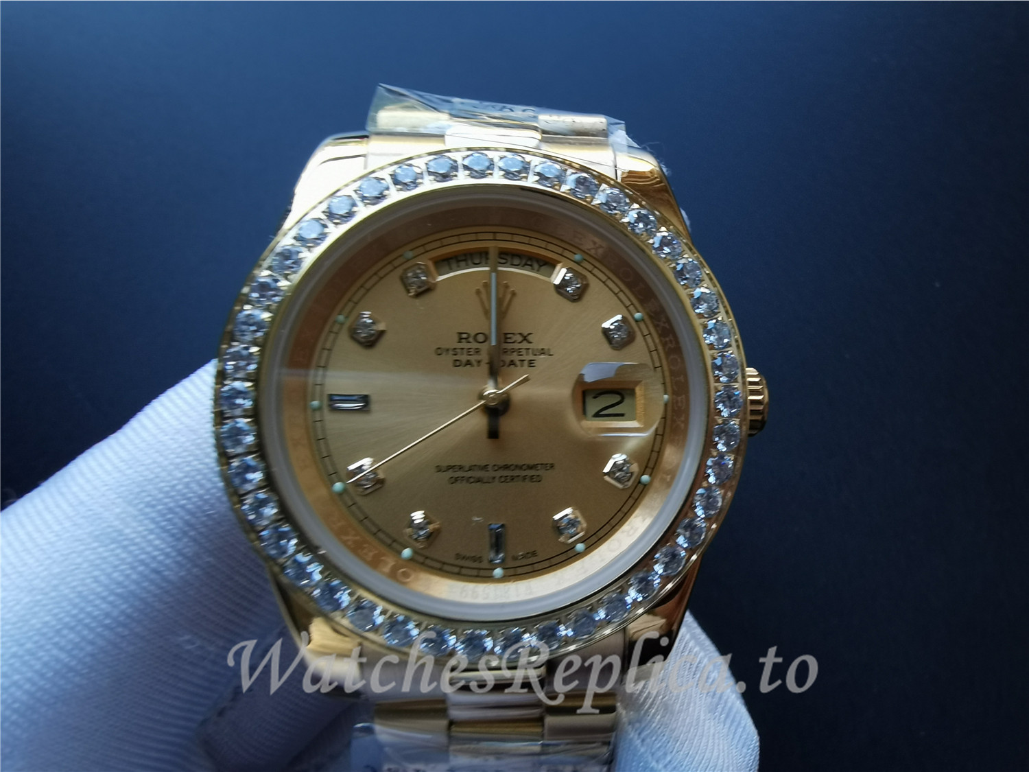 Rolex Day Date 128348RBR Replica Watch 40MM - WatchesReplica.is