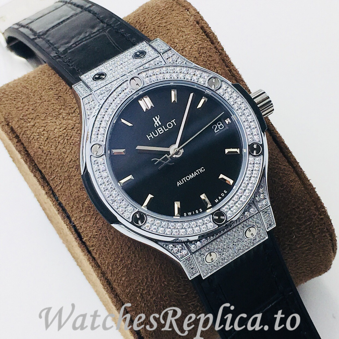 Hublot Replica Classic-Fusion-Series Leather strap 38MM - WatchesReplica.is