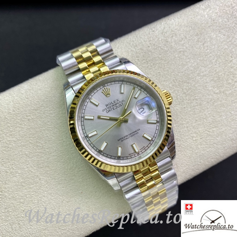 Swiss Rolex Datejust Replica 126233 Stainless steel strap 36MM - WatchesReplica.is