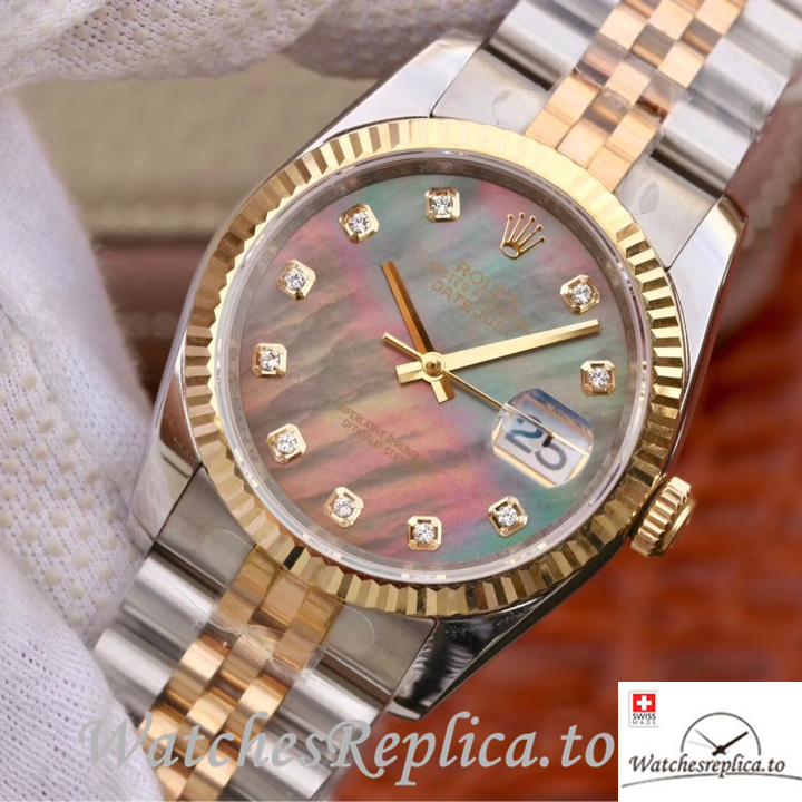 Swiss Rolex Datejust Replica 126233 Stainless steel strap 36MM - WatchesReplica.is