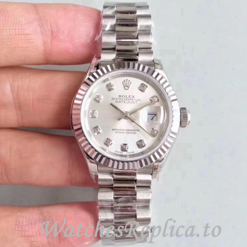 Swiss Rolex Datejust Replica 279197 Stainless steel strap 28MM - WatchesReplica.is