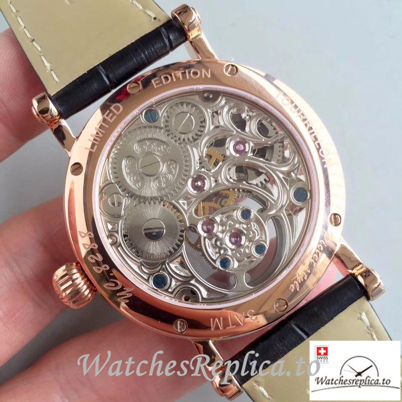 Swiss Patek Philippe Tourbillon Moonphase 24H Power Reserve Replica Brown Strap 42MM - WatchesReplica.is