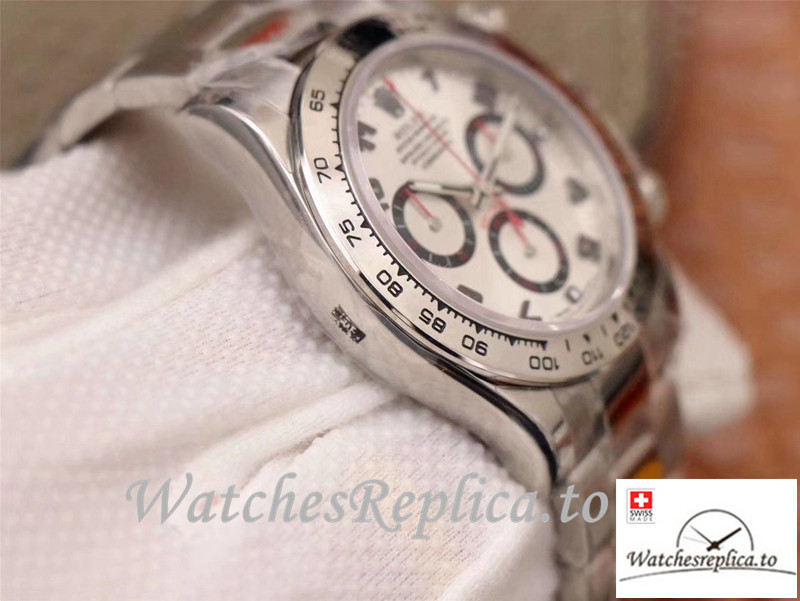 Swiss Rolex Daytona Cosmograph Replica 116509-78599 002 Gray Strap 40MM - WatchesReplica.is