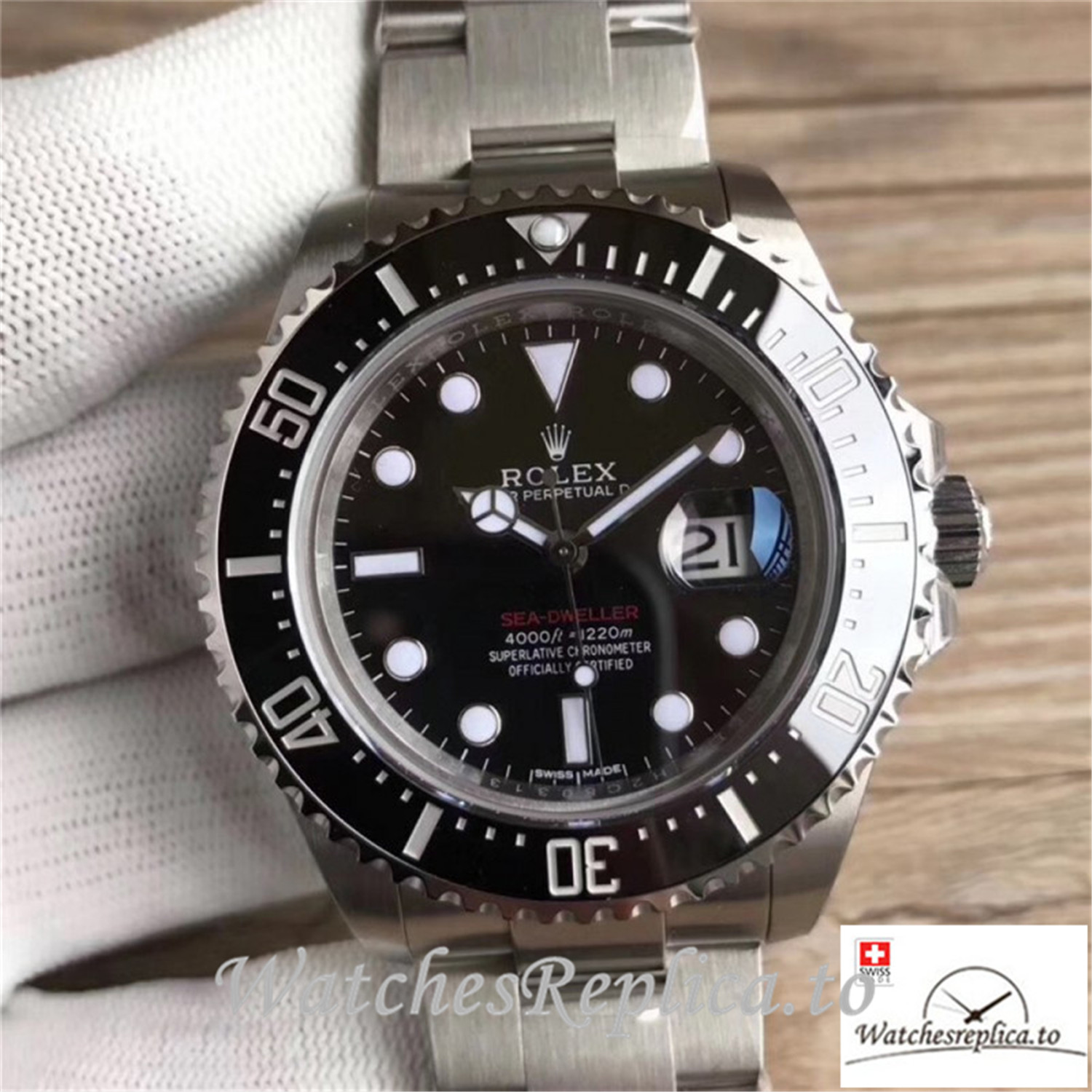 Swiss Rolex Sea Dweller Replica 126600 002 Black Ceramic Bezel 43MM - WatchesReplica.is