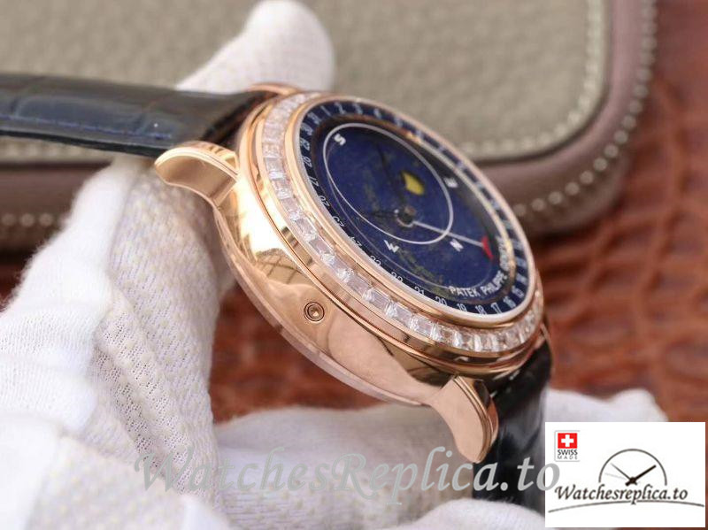 Swiss Patek Philippe Grand Complications Replica 6103P-001 Black Strap 43MM - WatchesReplica.is